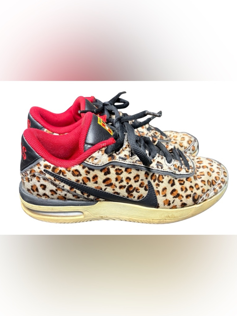 Nike Air Max Leopard Print Pony Hair Sneakers Size 8